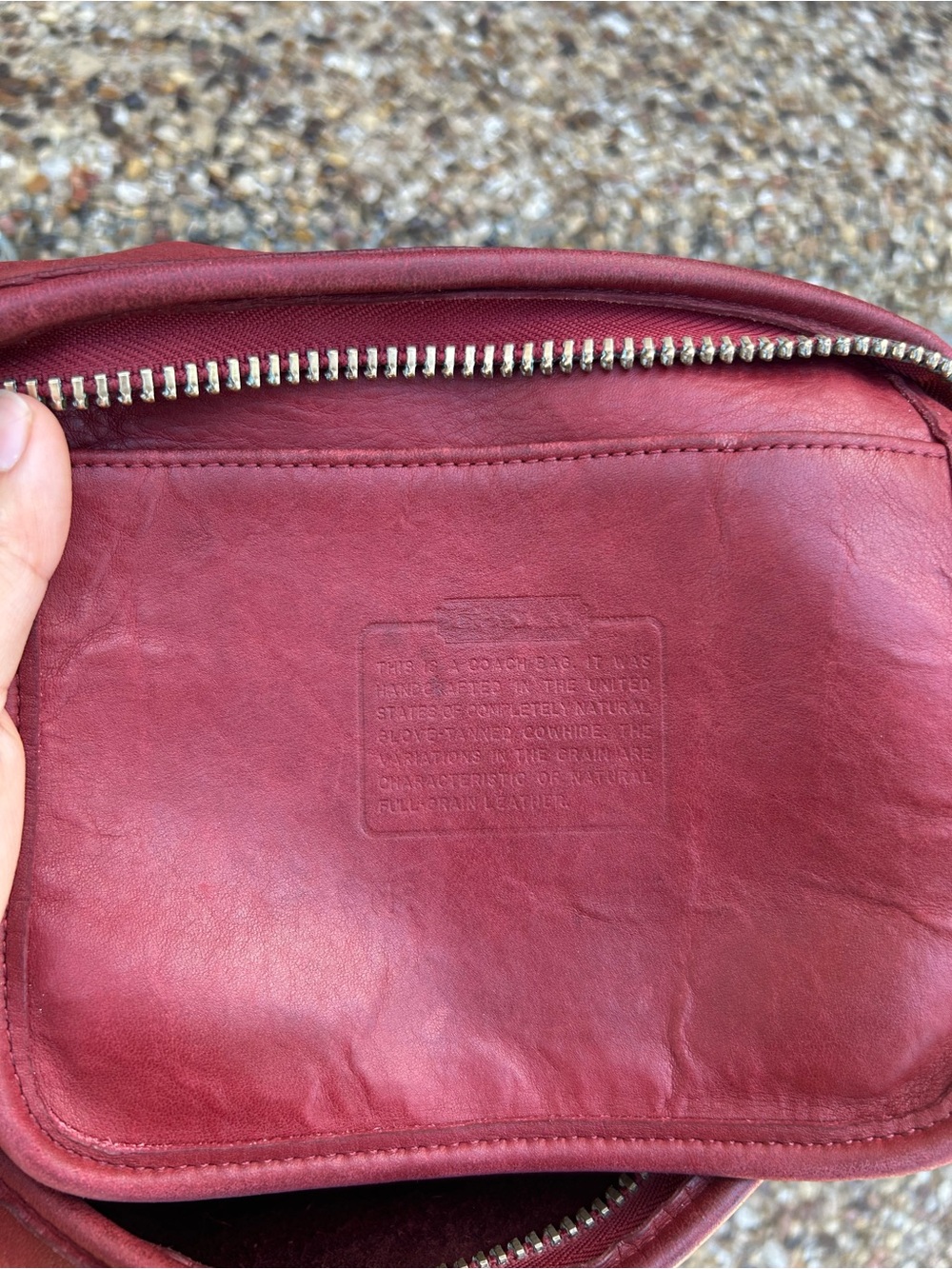 Vintage Coach Duffel Shoulder Bag 9085 XL Red Leather - Picture 8 of 16